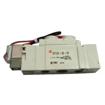 SMC 5-way pocket solenoid valve, SY5120-5GD-01, direct piping, DC24V.