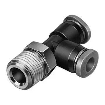 Festo Miniature T-Type Side Threaded External Quick Connector, QSMTL-1/8-4, 153362 with External Hexagon