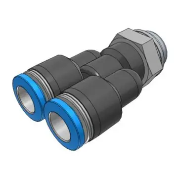 Festo Y-type external thread quick-connect coupling, QSY-G1/2-12, 186188 with external hexagonal socket.