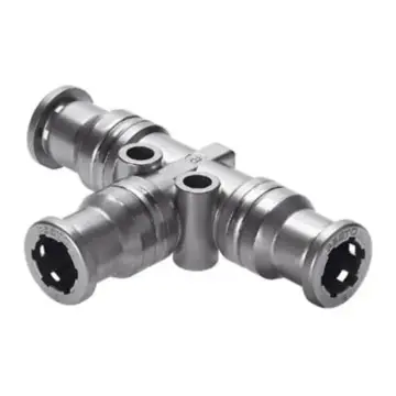 Festo T-type stainless steel equal diameter quick coupling, CRQST-10, 130671