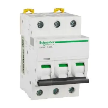 Schneider Electric miniature circuit breaker iC65N(A9) 3P 40A Type D, A9F19340