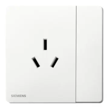 SIEMENS 16A Three-Pole Socket with Single-Pole Switch, 5UB31933NC01, Sandy White, Huichen Acus Series