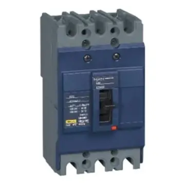 Schneider Electric molded case circuit breaker, EZD100E3030N, fixed 3-pole.