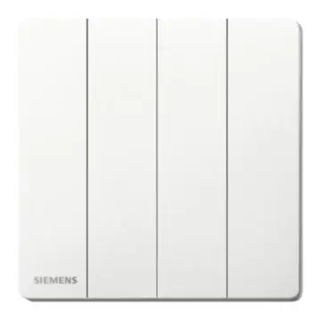 SIEMENS 16AX 4-position single-pole switch, 5TA31423NC01, Sandy White, from the Huichen Acus series.
