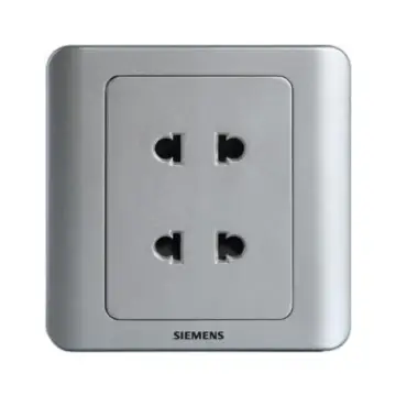 SIEMENS Dual 10A Two-Pole Flat/Round Socket, 5UB03011CC122
