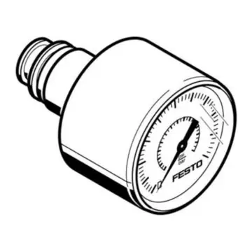Festo pressure gauge, PAGN-26-1.6M-P10, 563735 QSP.10, 0 to 1.6 MPa
