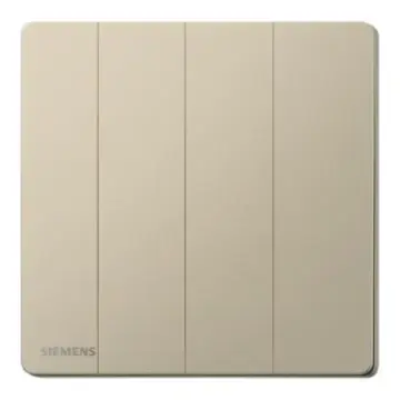 SIEMENS 16AX 4-position single-pole switch, 5TA31423NC04 Champagne Gold, Huichen Acus series.