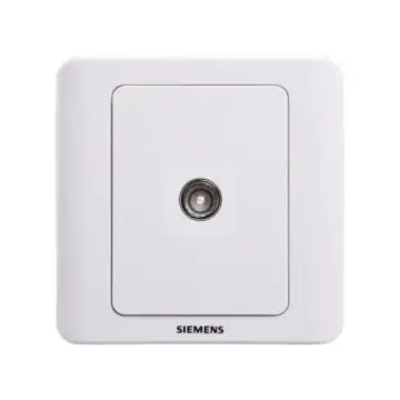 SIEMENS Vision Series Single-Slot TV Socket (5-850MHz), 5TG01111CC1 Elegant White