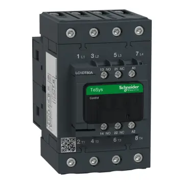LC1DT80AP7 TeSys Deca contactor 80A 4P 4NO 230VAC coil