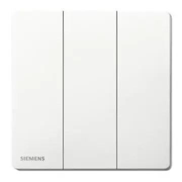 SIEMENS 16AX Three-position Single-pole Switch, 5TA31323NC01, Sand White, from the Huichen Acus series.