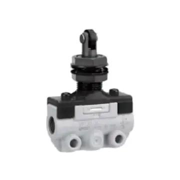 SMC mechanically controlled valve, VM120-01-07SA, side piping, transverse roller type, 2-position 2-way, R1/8