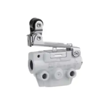 SMC mechanically controlled valve, VM123-M5-02A, bottom piping, one-way roller lever type, two-position two-way, M5