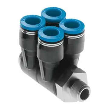 Festo quick-connect threaded coupling, QSLV4-1/2-12, 153240