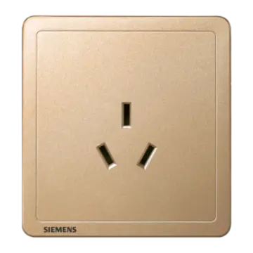 SIEMENS 16A Three-Pole Socket, 5UB14433NC03 Sun Gold, Adela Series