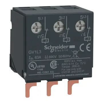 GV1L3 Current limiter TeSys Deca Frame 2 32A/690V activation 1.5kA
