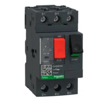 Schneider Electric TeSys D GV2ME motor thermal magnetic circuit breaker, GV2ME08C