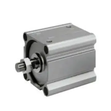 SMC large-bore, thin-film cylinder, CDQ2B125-100DCZ, single-rod, double-acting, standard through-hole mounting.