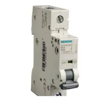 SIEMENS 5SY6 miniature circuit breaker, 5SY6 1P C4 5SY61047CC