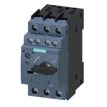 SIEMENS 3RV6 Motor Protection Circuit Breaker, 3RV6011-1BA15 0.75KW 1.4-2A 1NO/1NC 3RV60111BA15