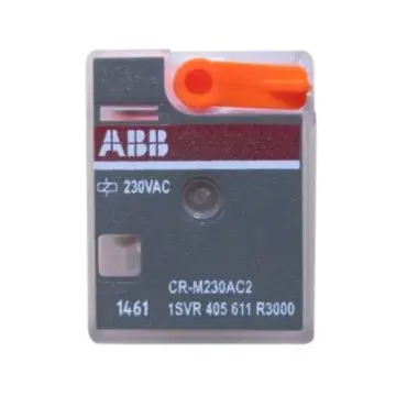 ABB CR-M Plug-in Intermediate Relay (with Test Button), 10050179 CR-M230AC4