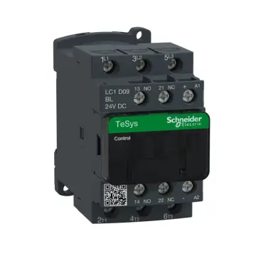 Schneider LC1D09BL TeSys Deca contactor 24V DC low consumption coil