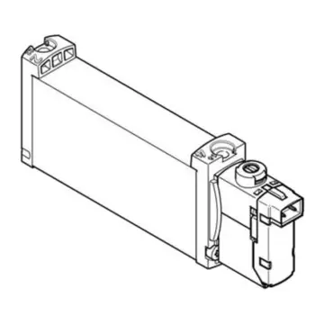 Festo 2-position 5-way solenoid valve, VUVG-B14-M52-MZT-F-1H2L-W1, 578168 plate valve, single solenoid control.