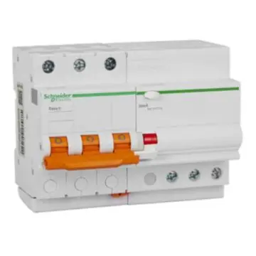 Schneider Electric EA9R residual current circuit breaker 3P C10A/30mA/Class A, EA9RN3C1030CA