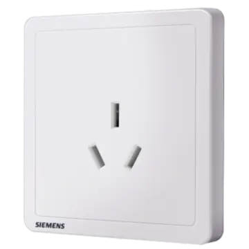 SIEMENS 10A Three-Pole Socket, 5UB14133NC01, Elegant White, Adela Series