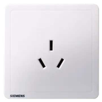 SIEMENS 16A Three-Pole Socket, 5UB14433NC01, Elegant White, Adela Series