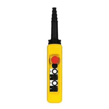 XACA4713 Pendant control station plastic yellow 4 push buttons with 1NO