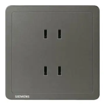 SIEMENS 10A Dual Two-Pole Socket, 5UB14123NC062P Smoky Gray, Classic Adela Series