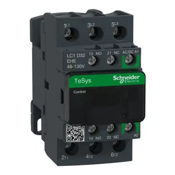 LC1D32EHE TeSys Deca contactor 3P 32A up to 440V coil 48-130V AC/DC
