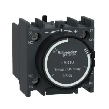 Schneider Electric Delay Auxiliary Contact Module, LADT0 Power-on Delay 0.3~3 seconds