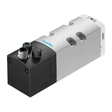Festo 2-position 5-way solenoid valve, VSVA-B-M52-MD-D1-1R5L, 561363 plate valve, single solenoid control.