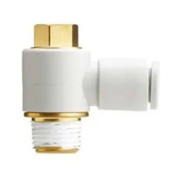 SMC universal elbow with hexagonal holes, KQ2VS06-01NS with sealant.