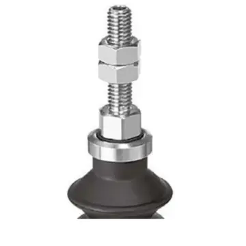 SMC vacuum chuck, ZPT08BN-A5, accordion type, NBR, longitudinal vacuum lead-out type, without buffer.