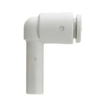 SMC right-angle connector, KQ2L06-99A: One end connects to a 6mm flexible hose, and the other end connects to a 6mm connector.