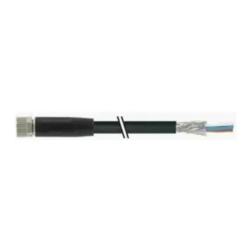BAUMER open-end cable, CAM8.A3-11231044, 10 meters, shielded, for use with inductive distance sensors.