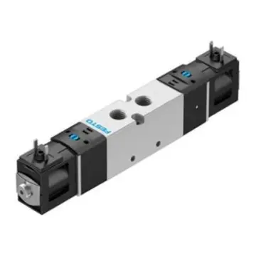 Festo 2-position 5-way solenoid valve, VUVS-LK20-B52-D-G18-1C1-S, 8043215, dual electric control, DC24V