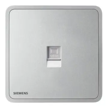 SIEMENS Category 6 Computer Socket, 5UH11713NC02 Starry Silver, Zita Series