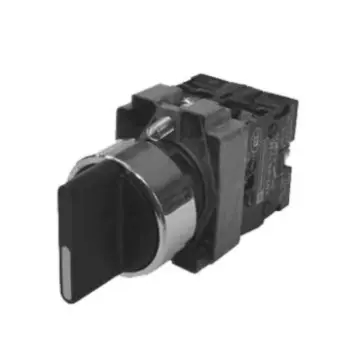 Schneider XB2 selector switch, XB2BD21C (ZB2BZ101C+ZB2BD2C).