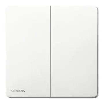 SIEMENS 16AX 2-position single-pole switch, 5TA31223NC01, Sandy White, from the Huichen Acus series.