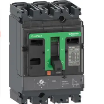 Schneider Electric molded case circuit breaker, NSX100N TMD 80 3P