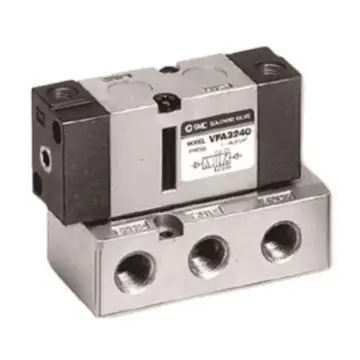 SMC VFA series 5-way control valve, VFA5144-03F baseplate piping type, G3/8