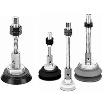 SMC large horizontal vacuum nozzle suction cup, ZPX125HNJ50-B01-A22 with cushioning, nitrile rubber.