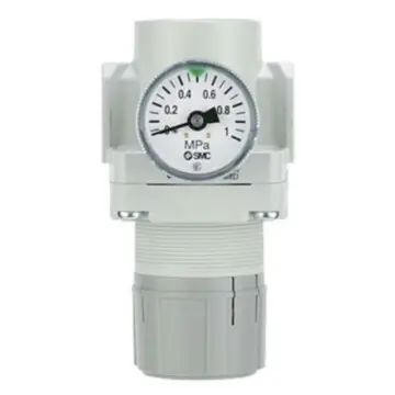 SMC pressure reducing valve, AR30-03BG-1N-A, pipe Rc3/8", with bracket and pressure gauge, set pressure 0.02-0.2Mpa, non-overflow type.