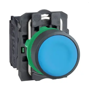 XB5AA61 XB5AA61C Push button Harmony XB5 plastic flush blue 22mm