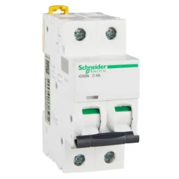 Schneider Electric miniature circuit breaker iC65N(A9) 2P 6A Type C, A9F18206