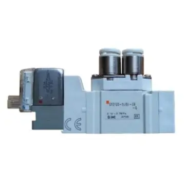 SMC solenoid valve, SYJ5123-5LOU-C6-Q, two-position five-way single-electric control type, L-shaped socket type (without plug), DC24V