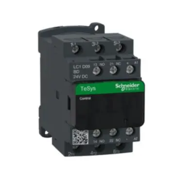Schneider Electric TeSys D Series Three-Pole DC Control Contactor, LC1D09BD 9A, 24VDC